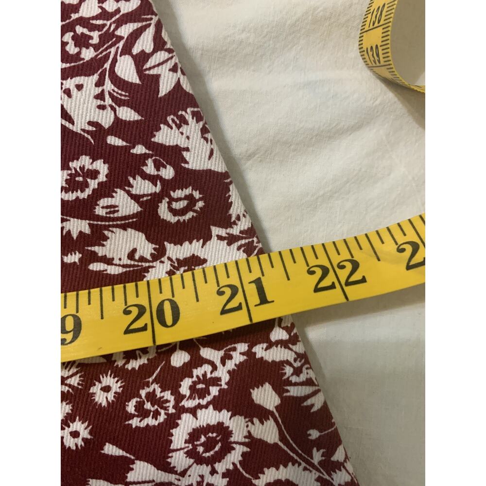 Tuckernuck Hyacynth House Maroon Bagonia Floral Front Zip Mini Dress Large - Picture 6 of 12